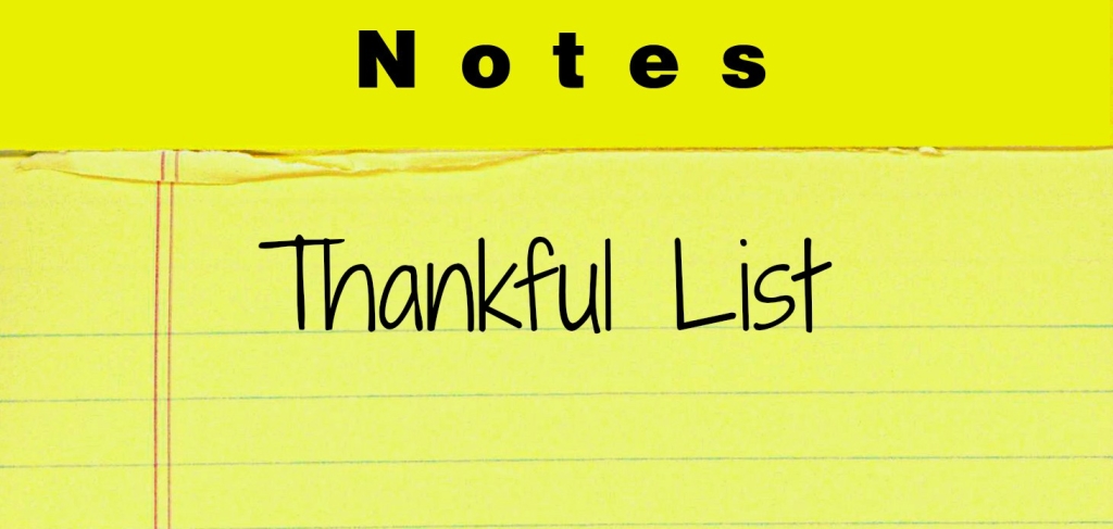 Thankful List