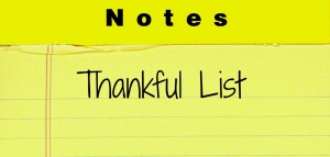 Thankful List - Notes