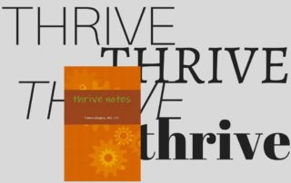 Thrive Notes Book Poster