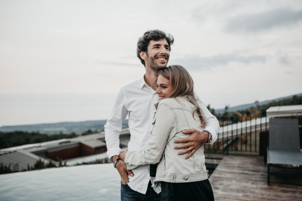 Greenwood Counseling Center couple hugging after therapy session