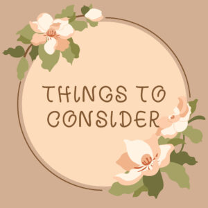 Greenwood Counseling Center graphic of things to consider