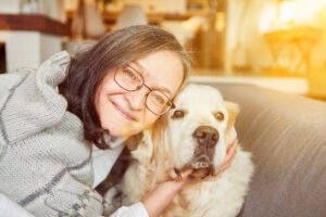 Greenwood Counseling Center woman and dog