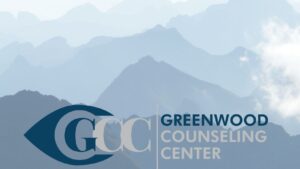 Greenwood Counseling Center mountains and logo